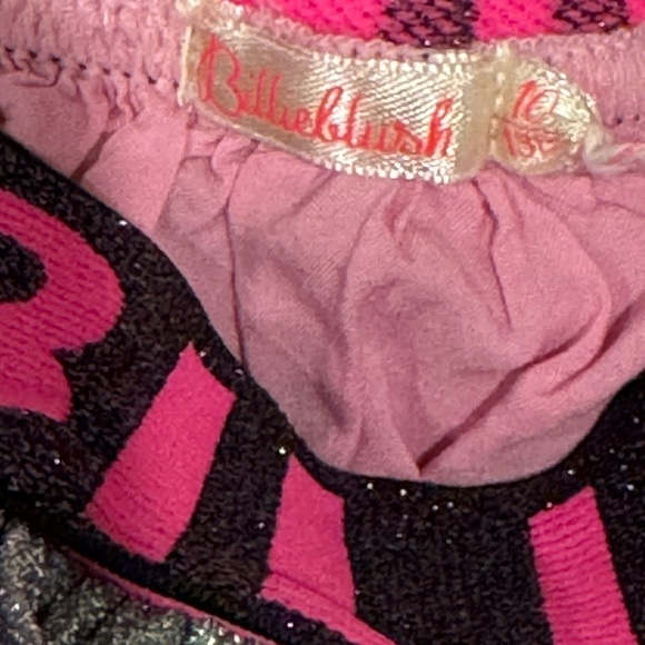 Billieblush skirt metallic pleated multicolor shimmer girl l size 10 pink NWOT - Picture 3 of 9